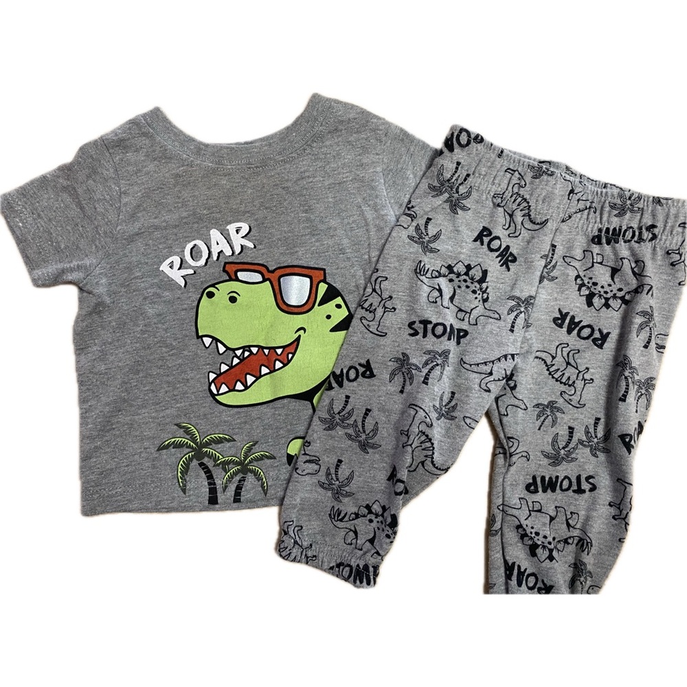 6 Months Garanimals Baby Boy Dinosaur Roar Shirt and Pants set